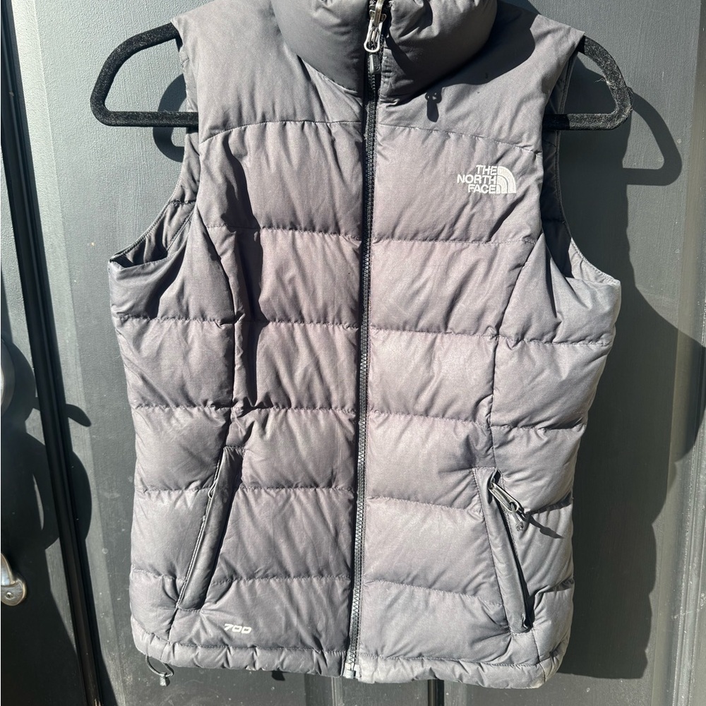 The North Face Gray Puffer Vest